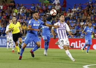 El Getafe se atasca en casa ante un Valladolid muy rocoso