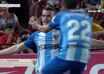 Harper hace más líder al Málaga en el 'derbi del Mediterráneo'