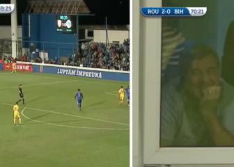 El orgullo de Hagi: gol olímpico de su hijo ante Bosnia