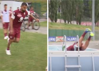 ¡Qué golazo!: La apuesta que terminó con los jugadores del Torino bañándose con ropa