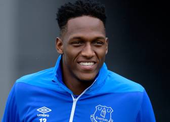 Cerca del debut: Mina realiza su primera práctica en Everton