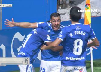 Joselu y Javi Muñoz le devuelven la alegría al Oviedo en Lugo
