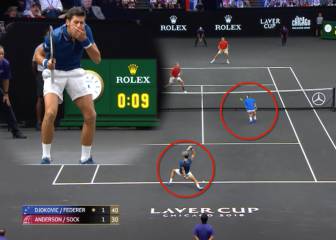 El pelotazo de Djokovic a Federer: la genial reacción de ambos, momentazo del año en el tenis