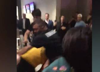 Fans de McGregor y Khabib, a puñetazo limpio tras la pelea