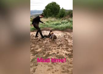 El lado más tierno de Piqué: ¡así jugó en el barro con sus peques!