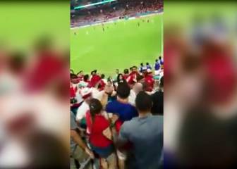 Así fue la batalla campal entre los hinchas de Perú y Chile