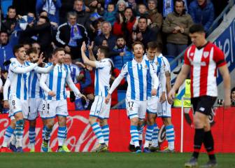 La Real se lleva el derbi con dos chispazos en la primera parte
