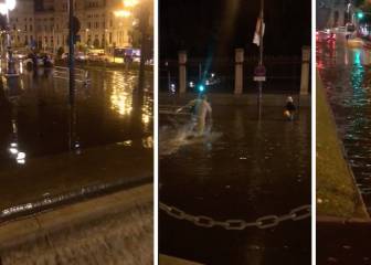El diluvio nocturno que cayó en Madrid dejó zonas anegadas: ver el estado de Cibeles así, impacta