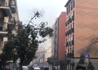 Los aledaños de Puerta de Toledo instantes después de la fuerte explosión en Madrid