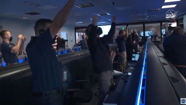 Historia de la humanidad: así se celebró en la NASA el momento del aterrizaje del rover en Marte
