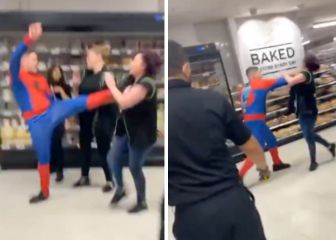 Detienen a un 'Spiderman' por agredir con violencia a una mujer en un supermercado