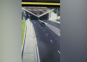 Se desploma un túnel en Madrid tres segundos después de que pase este coche: te deja helado