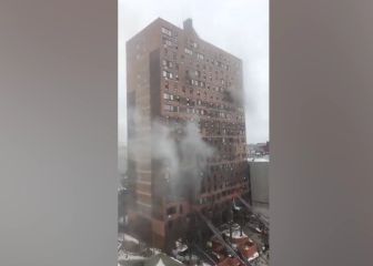El vídeo del incendio en un bloque de apartamentos en el Bronx