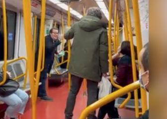 La tensa discusión con un pasajero sin mascarilla en el metro de Madrid