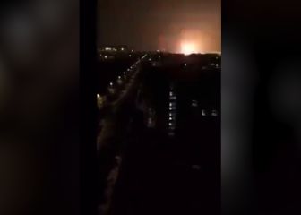 Gran explosión en Ucrania por el ataque de Rusia
