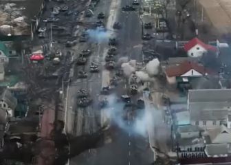 El dron que muestra una emboscada a tanques rusos con la muerte del coronel