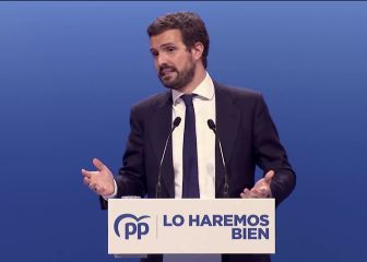 La metáfora de Casado en su discurso de adiós con las cámaras enfocando las caras de Feijóo