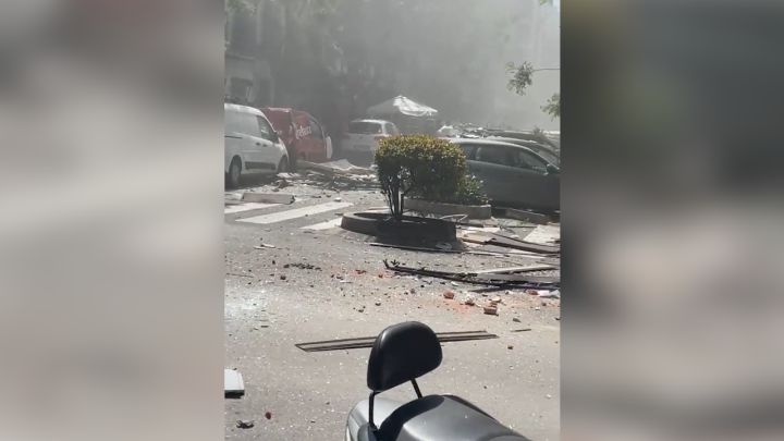 Una fuerte explosin en la calle General Pardi?as de Madrid deja varios heridos leves